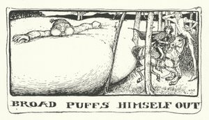 Broad puster sig selv ud (gravering) af Henry Justice Ford