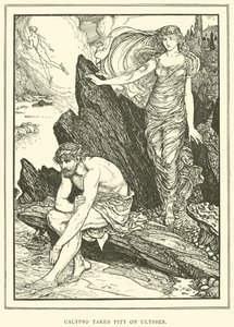Calypso forbarmer sig over Ulysses af Henry Justice Ford