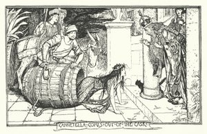 Cannetella kommer ud af fadet (gravering) af Henry Justice Ford