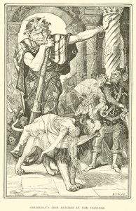 Grumedans løve henter i prinsessen (gravering) af Henry Justice Ford