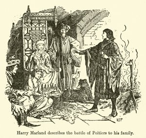 Harry Marland beskriver slaget ved Poitiers for sin familie af Henry Justice Ford