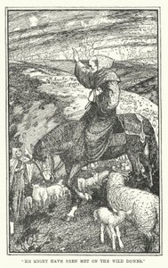 "Han kunne være blevet mødt på de vilde nedture" (litho) af Henry Justice Ford