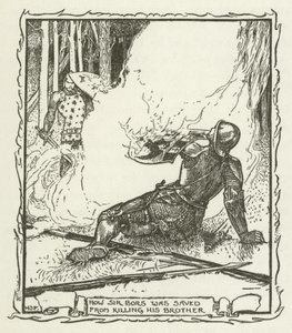 Hvordan Sir Bors blev reddet fra at dræbe sin bror af Henry Justice Ford