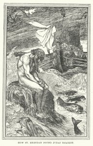 Hvordan Sankt Brendan fandt Judas Iskariot (litho) af Henry Justice Ford