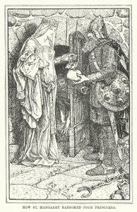 Hvordan St. Margaret løskøbte fattige fanger (litho) af Henry Justice Ford