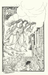 Hvordan de tre prinsesser gik tabt (gravering) af Henry Justice Ford