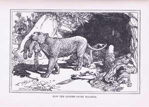 Hvordan løvinden reddede Malcus, 1912 af Henry Justice Ford