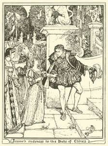Jeannes Uhøflighed over for hertugen af Cleves af Henry Justice Ford