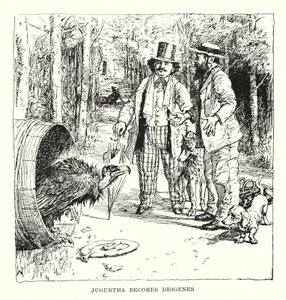 Jugurtha bliver til Diogenes (kobberstik) af Henry Justice Ford