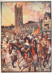Prins Rupert i Oxford, går i kamp, illustration fra 