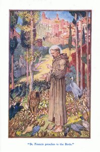 Frans prædiker for fuglene, 1912 af Henry Justice Ford