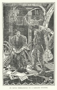 St Louis truet af en saracensk soldat (litho) af Henry Justice Ford