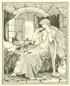 Den blå fugl (gravering) af Henry Justice Ford