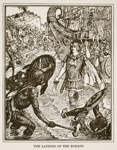 The Landing of the Romans, illustration fra 