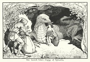 Øglen tager ansvaret for Renzolla (gravering) af Henry Justice Ford
