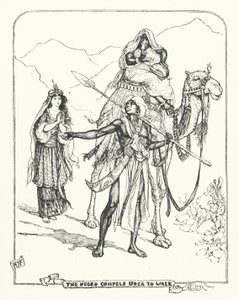 Den sorte mand tvinger uda til at gå (gravering) af Henry Justice Ford