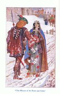 Miraklet med roser og liljer, 1912 af Henry Justice Ford