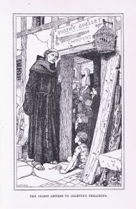Præsten lytter til Colettes prædiken, 1912 af Henry Justice Ford