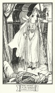 Der dukkede en dejlig jøde op i døren (gravering) af Henry Justice Ford