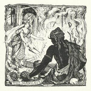 Udea Finds the Maneater (gravering) af Henry Justice Ford