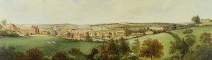 Panoramaudsigt over Stoke on Trent af Henry Lark Pratt