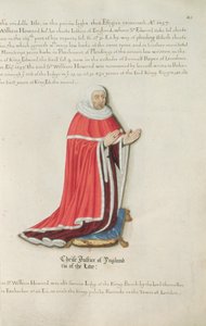 Sir William Howard (d.1308) (blæk og bladguld på vellum)