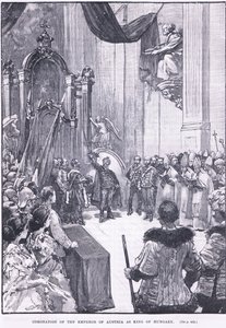 Kroning af kejseren af Østrig som konge af Ungarn 1868 e.Kr af Henry Marriott Paget