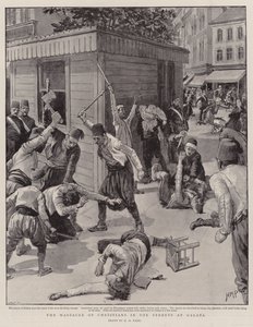 Massakren af kristne i gaderne ved Galata