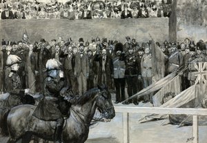 Prinsen af Wales ved den frivillige gennemgang, Horse Guard