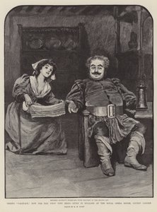 Verdis Falstaff, der nu for første gang opføres i England på Royal Opera House, Covent Garden af Henry Marriott Paget