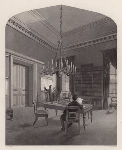 Kortværelse for United Service Club, Westminster, London (gravering) af Henry Melville