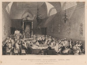 William fjerde proroguerende parlament, april 1831. House of Lords: ødelagt af brand 16. oktober 1834 af Henry Melville