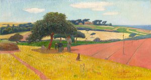 Les Chaumes i Guidel, 1891. af Henry Moret