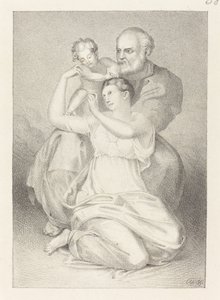 Hellige Familie, fra Michelangelo af Henry Noel Humphreys after John Flaxman