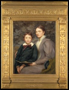 Mrs. William T. Evans og hendes søn, 1895.