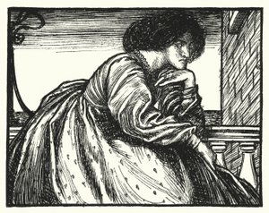 Matthew Arnold digt: A Modern Sappho (gravering) af Henry Ospovat