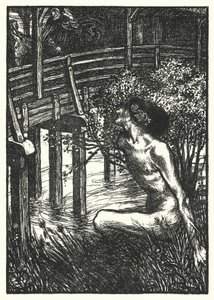 Matthew Arnold digt: The Neckan (gravering) af Henry Ospovat