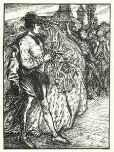 Shakespeares sang: "Det er jomfruhinden folk i hver by" (litho) af Henry Ospovat