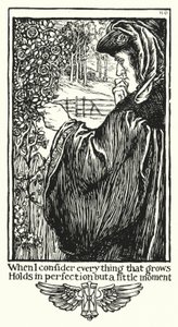 Shakespeares sonetter, sonet XV (litho) af Henry Ospovat