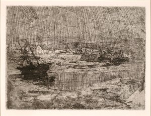 Kæntrede fiskerbåde, Bretagne af Henry Ossawa Tanner