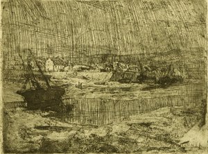 Kæntrede fiskerbåde, Bretagne af Henry Ossawa Tanner