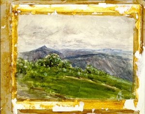 Bjerglandskab, Highlands, North Carolina af Henry Ossawa Tanner