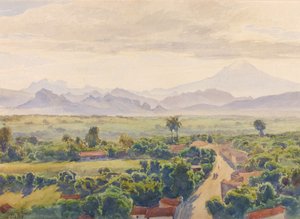 Udsigt over Cuernavaca, slutningen af det 19.-begyndelsen af det 20. århundrede. af Henry Otto Wix