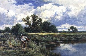 The River Lea, nær Broxbourne i Hertfordshire