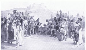 Hannibal trifft die gallischen Häuptlinge von Henry Paul Perrault