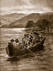 Elfwalds sønner druknede i Windermere, illustration fra 