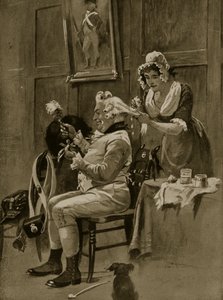 Forbereder til parade, 1799, illustration fra 