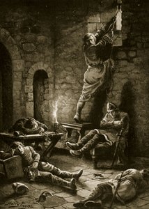 Ralph Flambards flugt fra tårnet, illustration fra 
