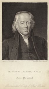 William Allen - første præsident for det farmaceutiske selskab i Storbritannien (1770-1843) (kobberstik) af Henry Perronet (after) Briggs