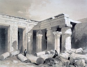 Medinet Abou, Theben, Egypten, 1800-tallet